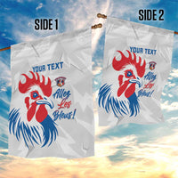 Custom France Rugby 2025 Garden Flag Allez Les Bleus!