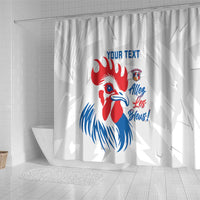 Custom France Rugby 2025 Shower Curtain Allez Les Bleus!