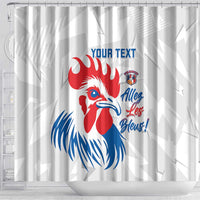 Custom France Rugby 2025 Shower Curtain Allez Les Bleus!