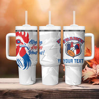Personalised France Rugby 2025 Tumbler With Handle Allez Les Bleus!