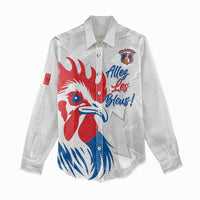 Custom France Rugby 2025 Women Casual Shirt Allez Les Bleus!