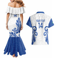 Custom Italy Rugby 2025 Couples Matching Mermaid Dress and Hawaiian Shirt Come on Gli Azzurri!