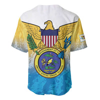 US Virgin Islands Baseball Jersey Coat Of Arms Grunge Style