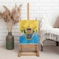 US Virgin Islands Canvas Wall Art Coat Of Arms Grunge Style