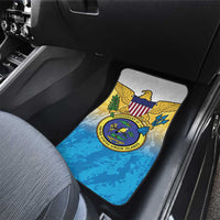 US Virgin Islands Car Mats Coat Of Arms Grunge Style