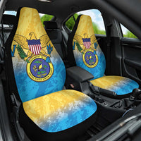 US Virgin Islands Car Seat Cover Coat Of Arms Grunge Style