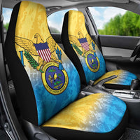 US Virgin Islands Car Seat Cover Coat Of Arms Grunge Style