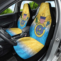 US Virgin Islands Car Seat Cover Coat Of Arms Grunge Style