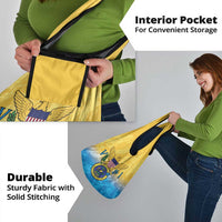 US Virgin Islands Grocery Bag Coat Of Arms Grunge Style