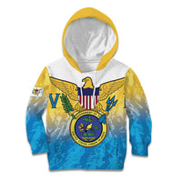 US Virgin Islands Kid Hoodie Coat Of Arms Grunge Style