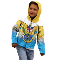 US Virgin Islands Kid Hoodie Coat Of Arms Grunge Style