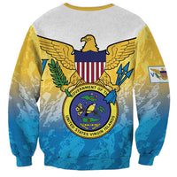 US Virgin Islands Sweatshirt Coat Of Arms Grunge Style