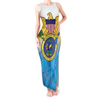 US Virgin Islands Tank Maxi Dress Coat Of Arms Grunge Style