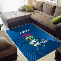 Custom Scotland Rugby 2025 Area Rug Funny Thistle Mascot Go Scottish!