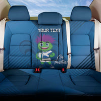 Custom Scotland Rugby 2025 Back Car Seat Cover Funny Thistle Mascot Go Scottish!