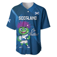 Custom Scotland Rugby 2025 Baseball Jersey Funny Thistle Mascot Go Scottish!