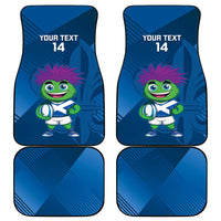 Custom Scotland Rugby 2025 Car Mats Funny Thistle Mascot Go Scottish!