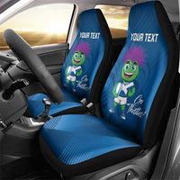Custom Scotland Rugby 2025 Car Seat Cover Funny Thistle Mascot Go Scottish!