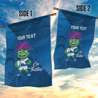Custom Scotland Rugby 2025 Garden Flag Funny Thistle Mascot Go Scottish!