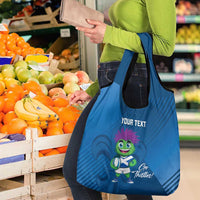 Custom Scotland Rugby 2025 Grocery Bag Funny Thistle Mascot Go Scottish!