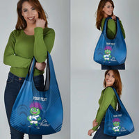 Custom Scotland Rugby 2025 Grocery Bag Funny Thistle Mascot Go Scottish!