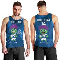 Custom Scotland Rugby 2025 Men Tank Top Funny Thistle Mascot Go Scottish!