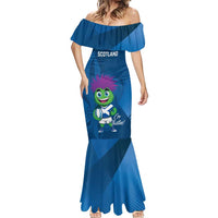 Custom Scotland Rugby 2025 Mermaid Dress Funny Thistle Mascot Go Scottish!