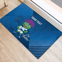 Custom Scotland Rugby 2025 Rubber Doormat Funny Thistle Mascot Go Scottish!