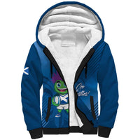 Custom Scotland Rugby 2025 Sherpa Hoodie Funny Thistle Mascot Go Scottish!