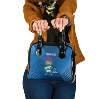 Custom Scotland Rugby 2025 Shoulder Handbag Funny Thistle Mascot Go Scottish!