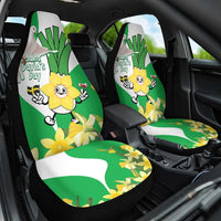Wales Saint David's Day Car Seat Cover Welsh Funny Leek Daffodil