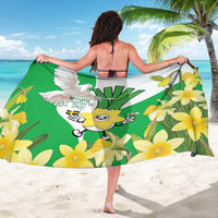 Wales Saint David's Day Sarong Welsh Funny Leek Daffodil