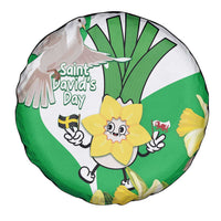 Wales Saint David's Day Spare Tire Cover Welsh Funny Leek Daffodil