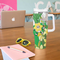 Wales Saint David's Day Tumbler With Handle Welsh Funny Leek Daffodil