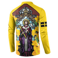 Welsh Dewi Sant Button Sweatshirt Saint David With Daffodil