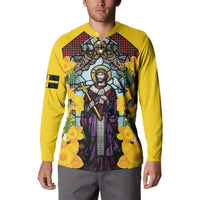 Welsh Dewi Sant Button Sweatshirt Saint David With Daffodil