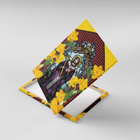 Welsh Dewi Sant Canvas Wall Art Saint David With Daffodil