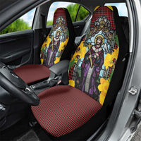 Welsh Dewi Sant Car Seat Cover Saint David With Daffodil