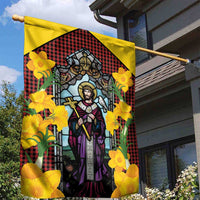 Welsh Dewi Sant Garden Flag Saint David With Daffodil
