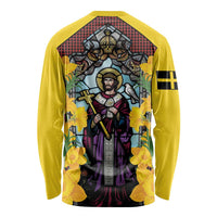 Welsh Dewi Sant Long Sleeve Shirt Saint David With Daffodil