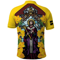 Welsh Dewi Sant Polo Shirt Saint David With Daffodil