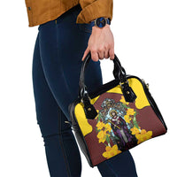 Welsh Dewi Sant Shoulder Handbag Saint David With Daffodil