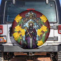 Welsh Dewi Sant Spare Tire Cover Saint David With Daffodil