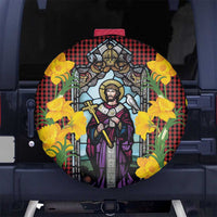 Welsh Dewi Sant Spare Tire Cover Saint David With Daffodil