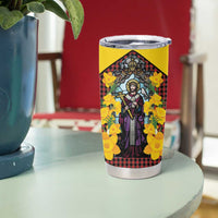 Welsh Dewi Sant Tumbler Cup Saint David With Daffodil