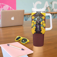 Welsh Dewi Sant Tumbler With Handle Saint David With Daffodil