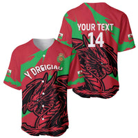 Custom Wales Football Baseball Jersey 2025 Welsh Y Dreigiau