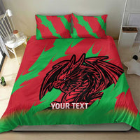Custom Wales Football Bedding Set 2025 Welsh Y Dreigiau