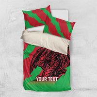 Custom Wales Football Bedding Set 2025 Welsh Y Dreigiau