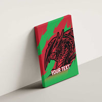 Custom Wales Football Canvas Wall Art 2025 Welsh Y Dreigiau